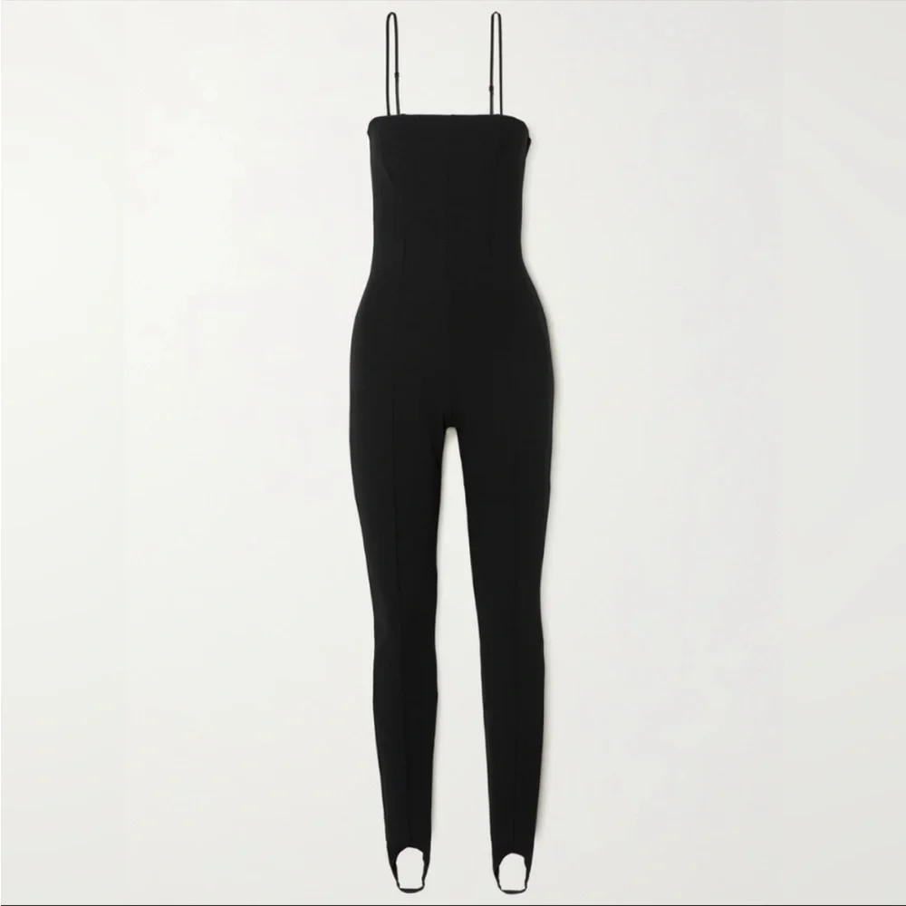 Wolford × Amina Muaddi One Piece Strapless Catsuit Jumsuit Black Org $870 small - Picture 5 of 12